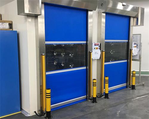 Two positioning methods for fast rolling door